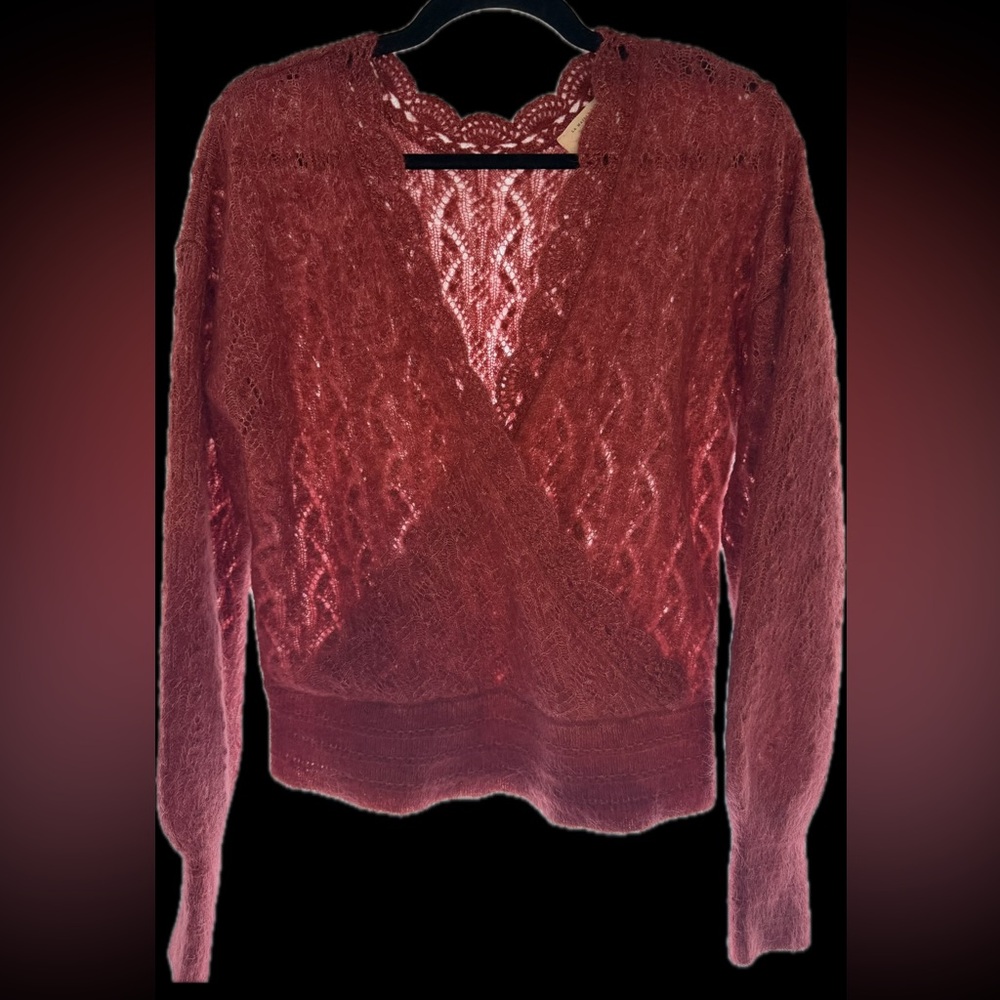 Sezane Nathalia Jumper Rosewood - Size XL